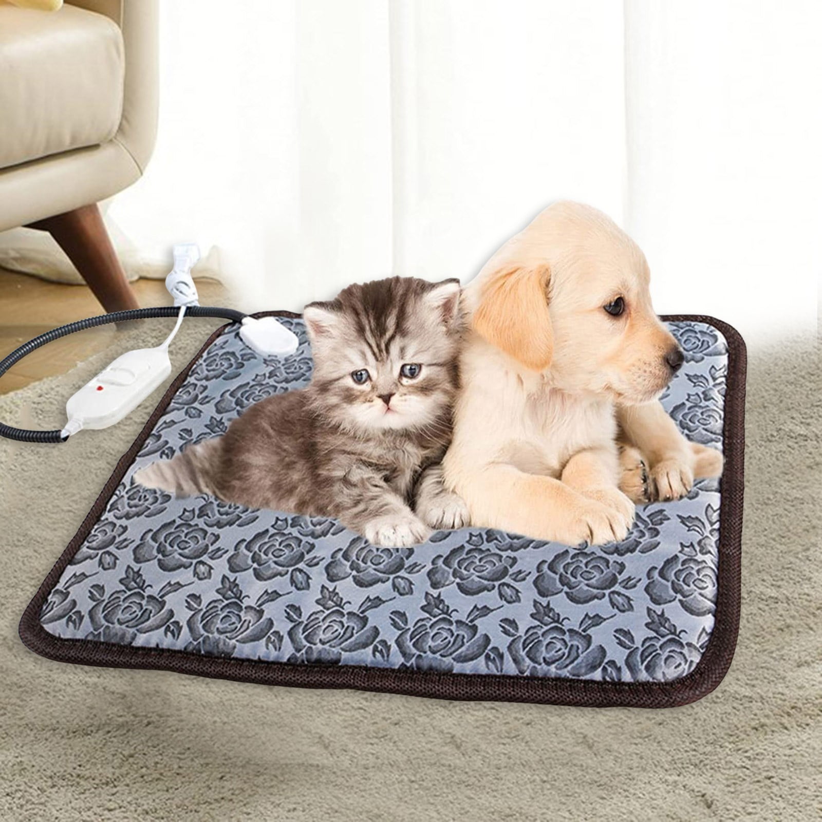 Pet Warm Heated Pad Puppy Dog Cats Large Electric Bed Mat Heater Mats
