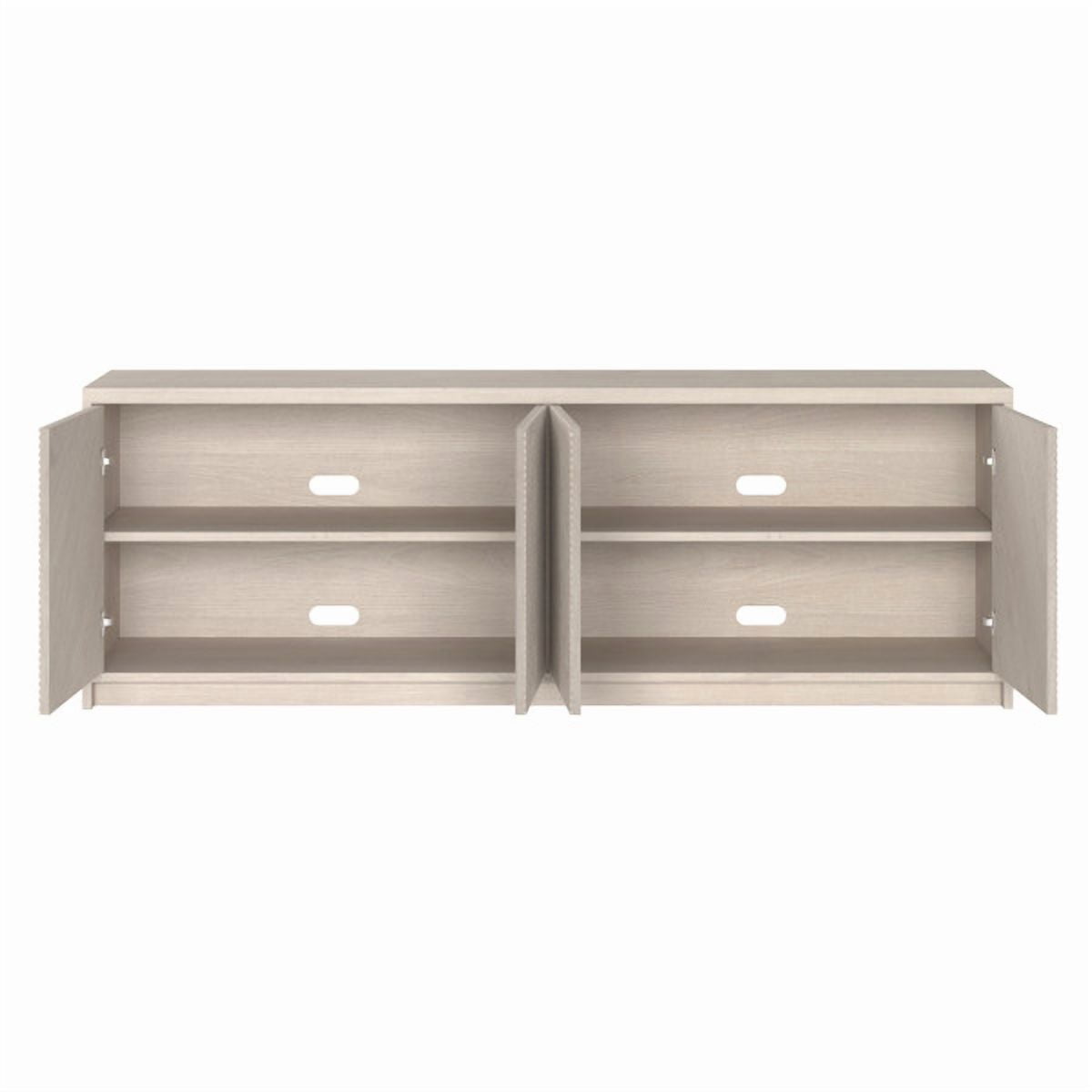 Renad Rectangular TV Stand for TV's up to 78" in Alder White