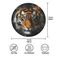 thumbnail image 4 of Round Plate Mat 15.4x15.4 Inchesx1 Placemat Table Mat Kitchen Mat Coffee Mat Fabric Thick, Strong Wear-Resistant, Heat Resistance Yellow Pretty Tiger Pattern, 4 of 7
