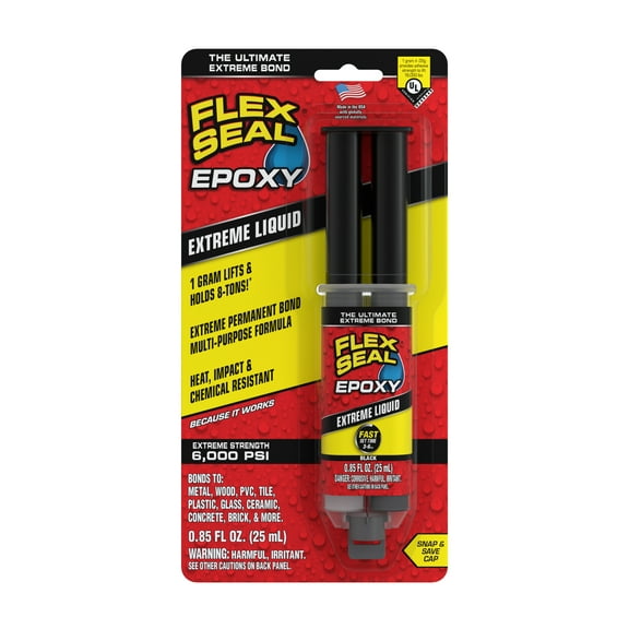 Flex Seal Extreme Liquid Epoxy, Multi-Purpose Weatherproof Adhesive, 0.85 oz