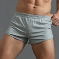 thumbnail image 4 of zuwimk Boxer Briefs,Men's Cotton Briefs Underwear No Fly Covered Waistband Gray,M, 4 of 5