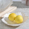 thumbnail image 4 of Fruit Bowl,Flower-Shaped Fruit Tray,Glass Serving Bowl,Fruit Bowl Plate,Table Plate Dinner Fruit Bowl, For Fruit, Snack, Dessert, Candy WHITE SMALL, 4 of 8