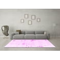 thumbnail image 3 of Ahgly Company Indoor Square Solid Pink Modern Area Rugs, 4' Square, 3 of 4