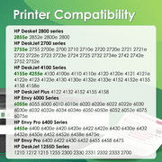 67XL Black Ink Compatible for HP 67 Black Ink Cartridge for HP Black Ink 67 for Deskjet 2752e 2755e Printer