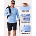 thumbnail image 4 of Pinspark 2 Pack Men's Rash Guard Shirts with Thumb Holes Lightweight UPF 50+ Long Sleeve Sun Shirt Quick Dry Fishing Shirt for Men, 4 of 6