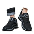 thumbnail image 2 of Men's Sneakers Fashionable New Fashion Sneaker Shoes for Men Pattern Simple Solid Color Mens Sneaker Boots Low Top Lightweight Elastic Band Comfortable Flat Bottom Sports Shoes, 2 of 9