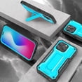 thumbnail image 7 of ExoGuard For iPhone 14 Pro Case, Phone Case with Screen Protector and Kickstand (Blue), 7 of 7