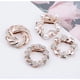 thumbnail image 4 of T-shirt Fixed Fastener Knotted Button Pin Scarf Brooches Crystal Silk Scarf Buckle Brooch Shawl Ring Clip Scarves Accessories, 4 of 4