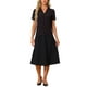 thumbnail image 2 of INSPIRAR CHIC Blusas de V Cuello para Mujeres Elegante Casual Estampado de Cereza con Solapa Notch Verano Manga Corta M Negro, 2 of 6