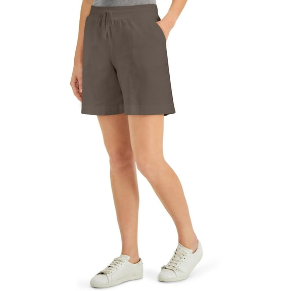 Karen Scott Womens Pocket Cotton Stretch Casual Shorts