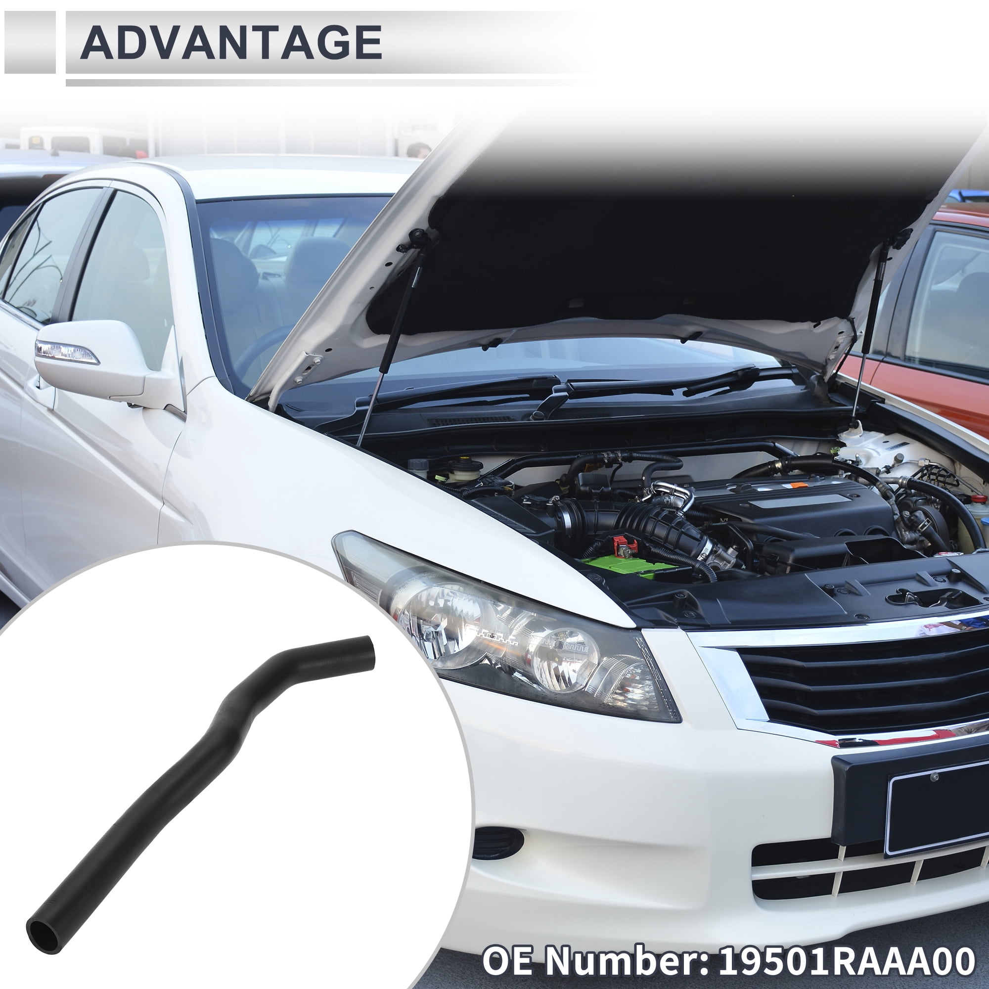 Unique Bargains Upper Radiator Coolant Hose For Honda Accord 2.4L 2003-2007 No.19501RAAA00