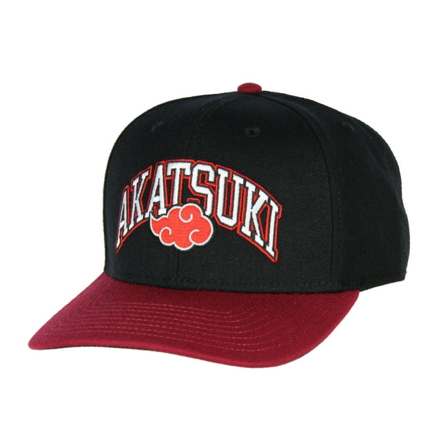 Naruto Akatsuki Sasuke Red Cloud Emblem Adjustable Snapback Hat Cap