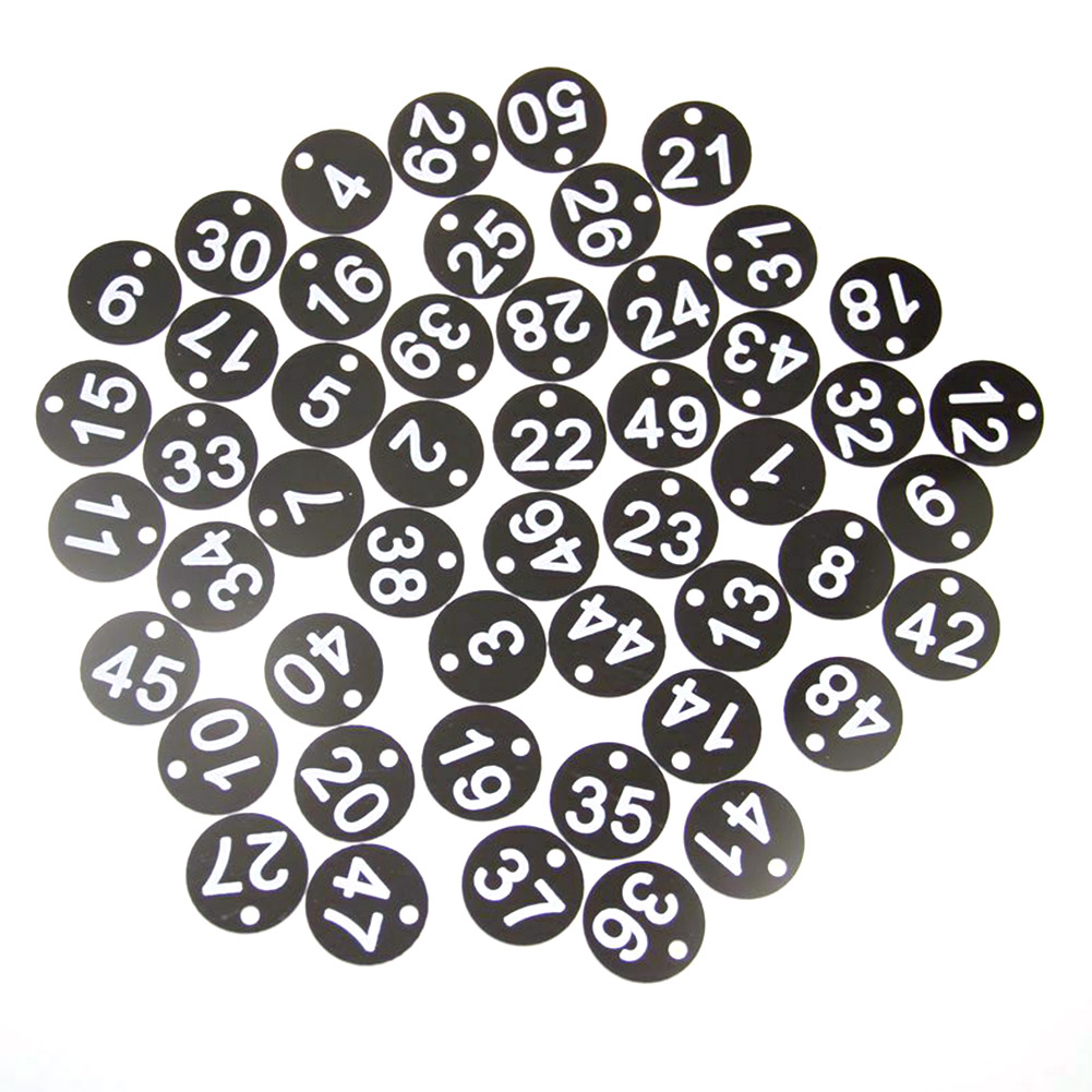 Laser Engraved Number Discs Table Tags Locker Pub Restaurant Club 50/100Pcs Laser Engraved Number Discs Table Tags Locker Pub Restaurant Club 50/100Pcs
