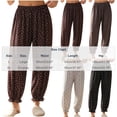 thumbnail image 4 of Women's Polka Pajama Pants Casual Loose Fit Jogger Lounge Pants Lightweight Soft Sleepwear with Pocket, 4 of 6