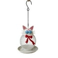 thumbnail image 2 of Haliyee Outside Wild Bird Feeder,Heavy Duty Metal Frame Outdoor Bird Feeders Hanging for Garden Yard Decoration,Weather Resistant Feeder wirh Drainage,Cute Cat Shaped, 2 of 6