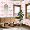 thumbnail image 4 of Pink Bow Peel and Stick Wallpaper Pink Floral Soft Pink White Blossoms Wall Mural 23.6in x 9.8ft Self Adhesive Removable Wall Paper Renter Friendly Wallpaper for Girls Women Bedroom, 4 of 8