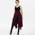 thumbnail image 3 of Fesfesfes Skirts for Women Halloween Gothic Punk Asymmetric Lace-up Slit Front Skirt A-Line Skirt, 3 of 9