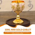 thumbnail image 2 of Gafas de chupito Cyrank Mini Gold, 30 ml, vintage, 2 unidades, 2 of 9