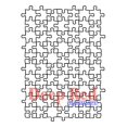 thumbnail image 2 of Deep Red Stamps Puzzle Background Rubber Stamp 3.1 x 4.1inches, 2 of 4