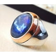 thumbnail image 5 of Labradorite Mans Ring, Natural Blue Fire Labradorite, Unisex Ring, Silver Jewelry, 925 Silver Ring, Birthday Gift, Heavy Men Ring, Arabic Design, Ottoman Style Ring, Christmas, Turkey Mens Signet Ring, 5 of 6