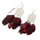 thumbnail image 4 of Guardurnaity 1 par de pendientes de mujer estilo bohemio elegantes plumas exquisitas colgantes para las orejas gotas para las orejas joyería única Ropa, zapatos y accesorios Miscelánea Vino rojo, 4 of 6
