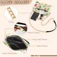 thumbnail image 3 of FORMRS Women Crossbody Purse with Chain Strap Vegan Leather Shoulder Handbag, White Vegetables Pattern, 3 of 7