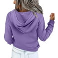 thumbnail image 3 of ONLYSHE Womens Hoodie Sweatshirts Casual Tunic Tops Pullover Hoodie Long Sleeve Hoody with Pockets, 3 of 7
