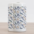 thumbnail image 2 of Feather Ceramic Toothbrush Holder, Ornamental Design with Various Sized and Shaped Pattern, Decorative Versatile Countertop for Bathroom, 4.5" X 2.7", Multicolor, 2 of 4