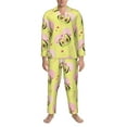thumbnail image 4 of Bingfone Men'S Pajama Set 2 Piece Loungewear Pjs, Long Sleeve With Pajama Pants-Avocado Lovers, 4 of 9