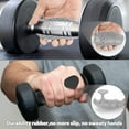 thumbnail image 4 of Puños de silicona sin dedos para gimnasio, guantes antideslizantes para levantamiento de pesas, protección ergonómica para las manos para cross training, culturismo y gimnasia, 4 of 5
