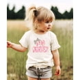 thumbnail image 3 of Big Sister Bow Shirt for Infant Toddler and Youth Girls Trendy New Sister Graphic Tee Natural Shirt 4T, 3 of 5