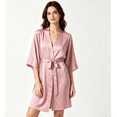 thumbnail image 2 of YUANxueke Robes for Women Kimono Robe Lightweight Soft Breathable Bathrobe Short Sleeve Casual Comfortable Nightgown Loungewear Pajamas, 2 of 5