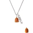 thumbnail image 2 of Delight Jewelry Resin Buddha Head Silvertone Best Friends Forever Bar Charm Necklace, 23", 2 of 4