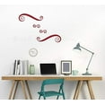 thumbnail image 4 of Swirls Set of 4 Wall Decals Art Vinyl Stickers Home Décor Red, 4 of 6
