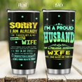 thumbnail image 2 of Valentines Day Gifts for Husband from Wife: Anniversary Birthday Present for Him, Stainless Steel 20oz Travel Coffee Tumbler Cup for Men, Christmas Gift for Boyfriend Husband, 2 of 5