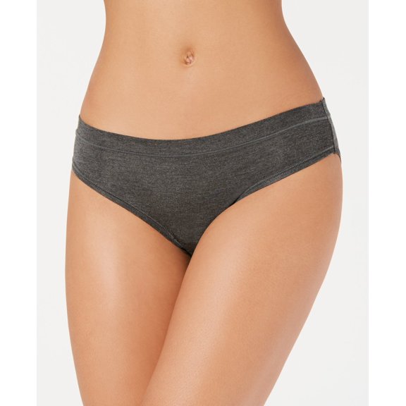 Alfani Ultra Soft Mix-and-Match Bikini Underwear, Charcoal Grey, Size Large