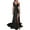 Black, variant on Giftesty Womens Spring Fashion 2024 Dresses Women's V- Neck Paillette Suspenders High Waist Condole Back Zipper Gold Velvet High Waist formal Dress