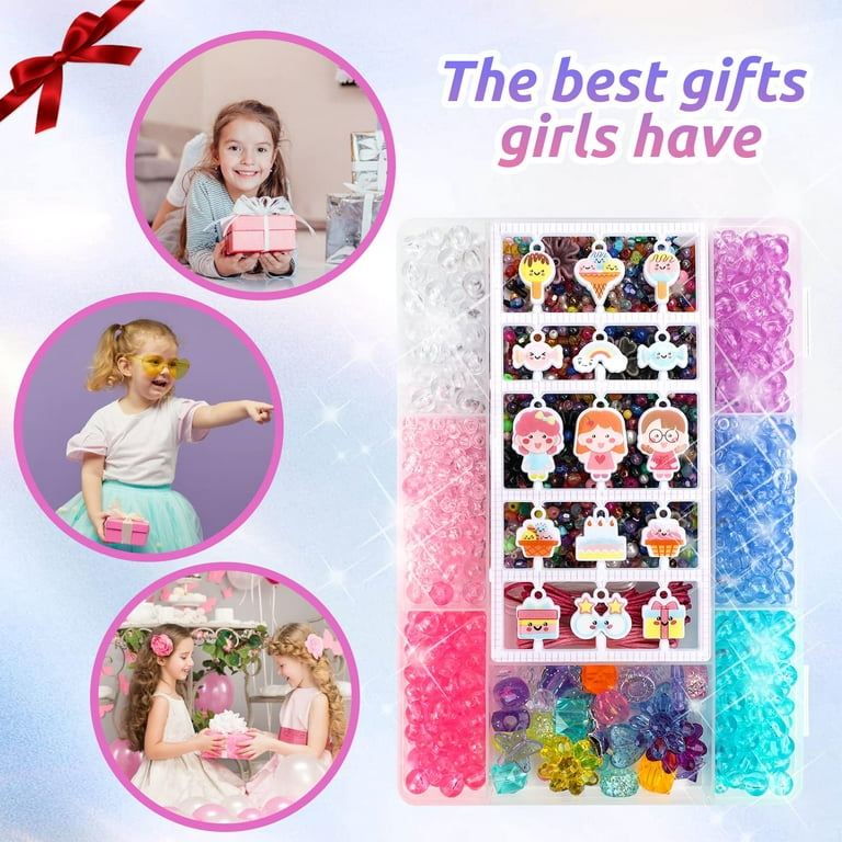  LITTLEFUN Bracelet Making Kits for Girls Kids, Children DIY  Bead Set Gift for 4-9 Year Old Kids Girls Birthday Gift for 4-9 Year Old  Girls Children Birthday Present Age 4 5