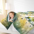 thumbnail image 4 of Manfei Watercolor Dandelion Full Size Comforter Sets for Kids, Rustic Farmhouse Cabin Bedding Comforter Set, Countryside Reversible Bedding Sets, Super Cozy Room Decor, 3-Piece, 4 of 8