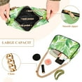 thumbnail image 4 of Womens Chain Shoulder Bag Leaves Green Classic Tote Handbags Fashion Clutch Hobo Purse with Zipper for Travel Casual, 4 of 7