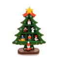 thumbnail image 3 of Mesa de madera Decoración del árbol de Navidad Adorno de madera Muñeca Centro de mesa de escritorio Decoración Artesanía de metal Granja Decorativo Verde S Inevent HA009214-06B, 3 of 7