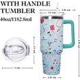 thumbnail image 2 of Ceovfoi Nurse Tumbler with Handle,Nurse Gifts for Women,40 oz NurseTumbler with handle Lid and Straw Vacuum Insulated Travel Coffee Mug CupTumble, 2 of 6