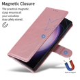 thumbnail image 5 of For Samsung Galaxy S24 Ultra Case Card Slots Wallet Leather Protective Phone Cover - Rose Gold, 5 of 5