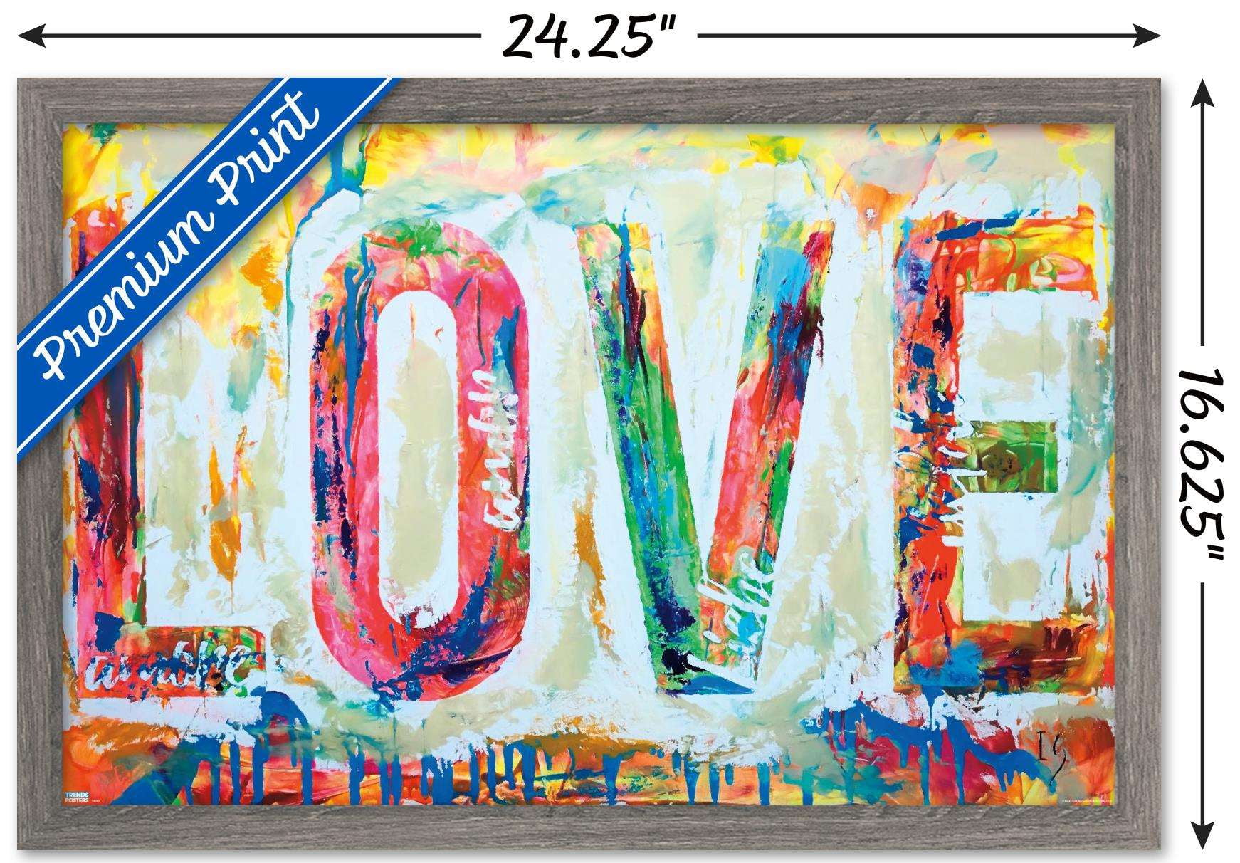 Ivan Guaderrama - Love 1 Wall Poster, 14.725" x 22.375", Framed