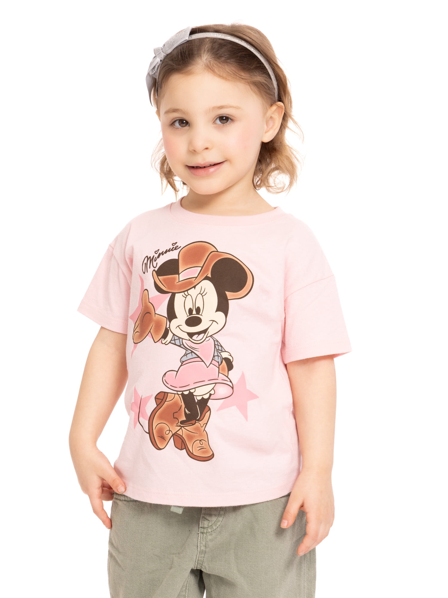 Minnie Mouse Toddler Graphic Short Sleeve Crewneck Tee, Sizes 12M-5T