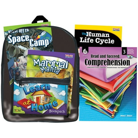 Shell Education Learning At Home Backpack, Grade 3 Reading