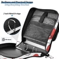 thumbnail image 4 of FORMRS Zipper Binder with Shoulder Strap 2-inch Ring 500 Sheet Capacity File Bag, Red Santa Hats Pattern, 4 of 5