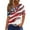 A-Multicolor, variant on Red White and Blue Blouses for Women American Flag Women Shirts Fourth of July Shirt Women Memorial Day Shirts Women's Casual Independence Day Printed Short Sleeve V-Neck Top