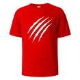 thumbnail image 4 of Camisetas gráficas Claw Marks Simplicity de verano, transpirables, cómodas, de algodón puro, para hombres y mujeres, ropa de gran tamaño con cuello redondo para hombres, 4 of 4