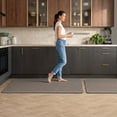 thumbnail image 5 of Kitchen mats for Floor, 2PCS Kitchen Rugs Non-Slip Water and Oil Absorbent Runner Rugs for Kitchen, Floor, Office, 17.3"x30"+17.3"x47", Grey, 5 of 7